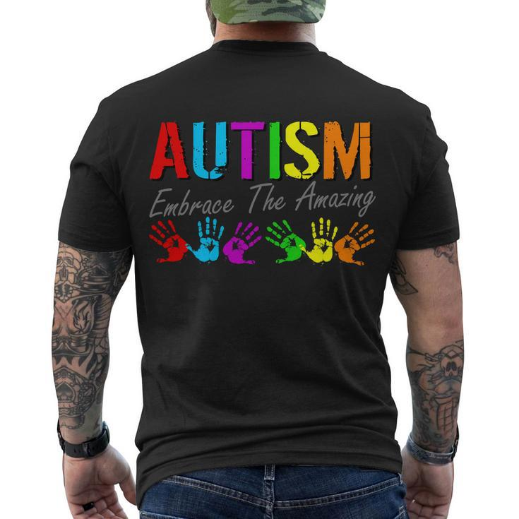 Autism Embrace The Amazing Tshirt Men's Crewneck Short Sleeve Back Print T-shirt