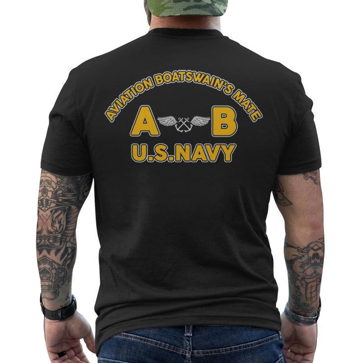 Aviation Boatswains Mate Ab Men's Crewneck Short Sleeve Back Print T-shirt