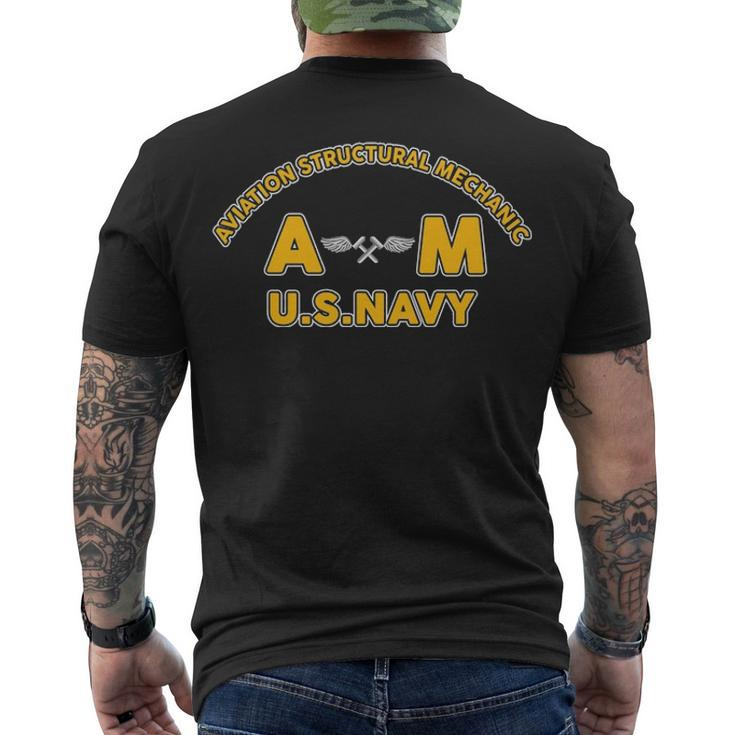 Aviation Structural Mechanic Am Men's Crewneck Short Sleeve Back Print T-shirt