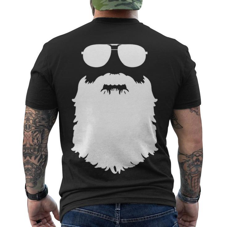Aviator Glasses And Beard V2 Men's Crewneck Short Sleeve Back Print T-shirt