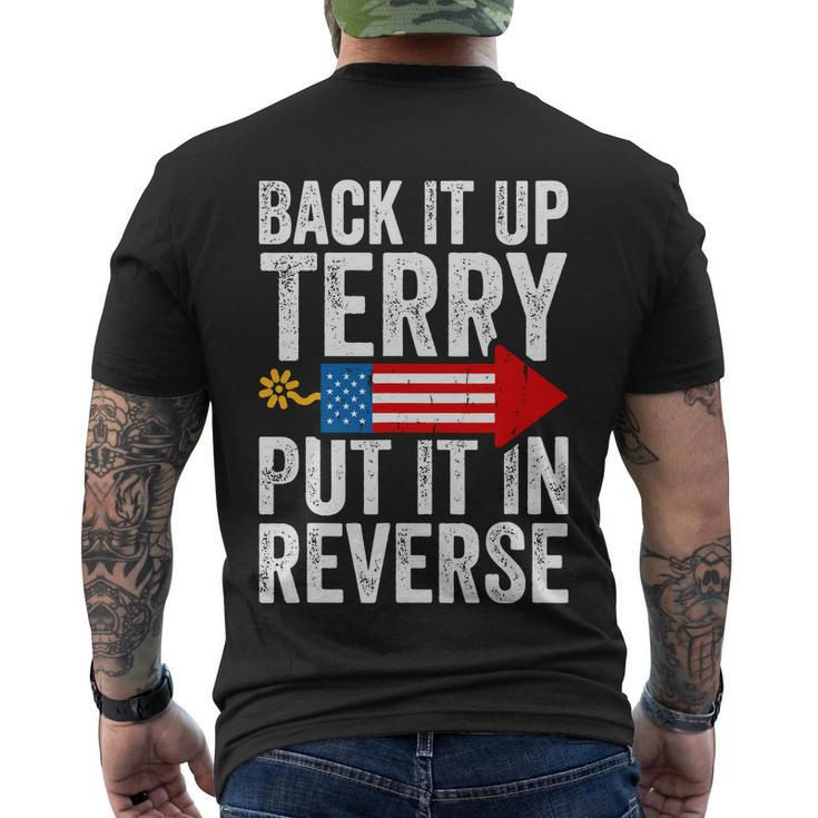 Back It Up Terry Put It In Reverse Funny 4Th Of July America Independence Day Men's Crewneck Short Sleeve Back Print T-shirt