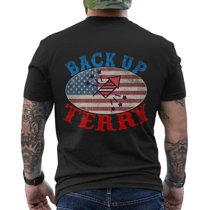 Back Up Terry Put It In Reverse 4Th Of July Firework Flag Men's Crewneck Short Sleeve Back Print T-shirt