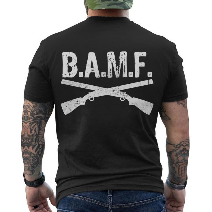 BAMF Guns Badass Men's Crewneck Short Sleeve Back Print T-shirt