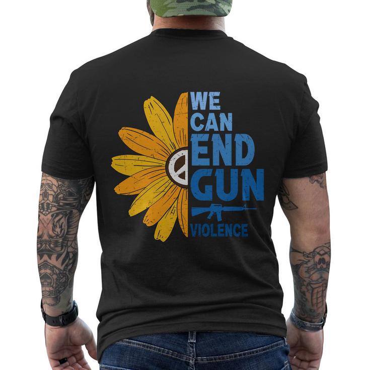 Ban Guns End Gun Violence V6 Men's Crewneck Short Sleeve Back Print T-shirt