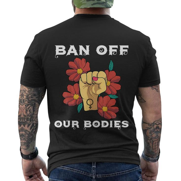 Bans Off Out Bodies Pro Choice Abortiong Rights Reproductive Rights V2 Men's Crewneck Short Sleeve Back Print T-shirt