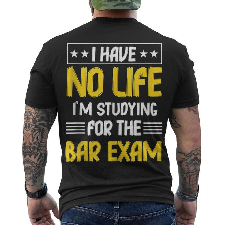 Bar Exam Law School Graduate Graduation Men's T-shirt Back Print
