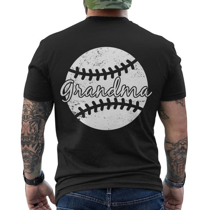 Baseball Grandma V2 Men's Crewneck Short Sleeve Back Print T-shirt