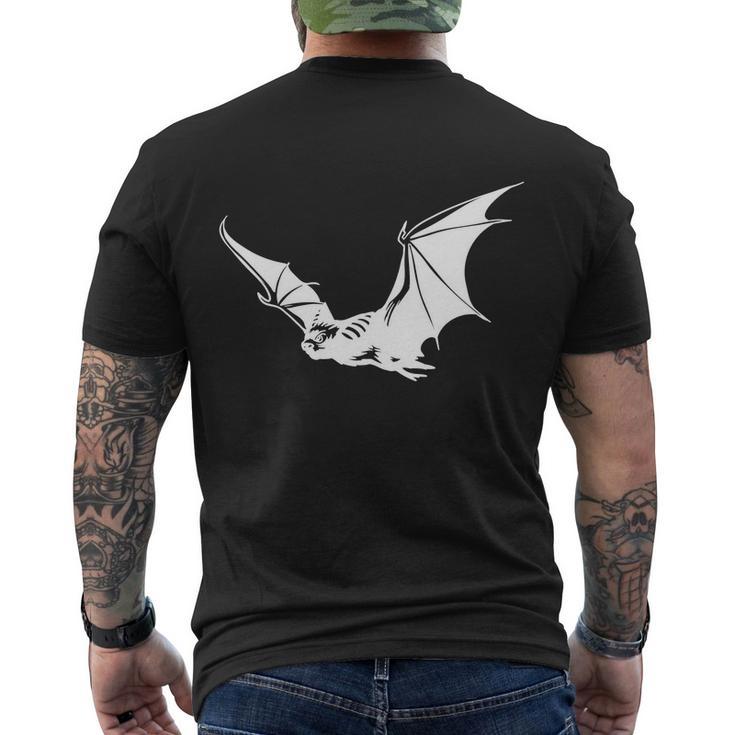 Bat Flying Funny Halloween Quote Men's Crewneck Short Sleeve Back Print T-shirt