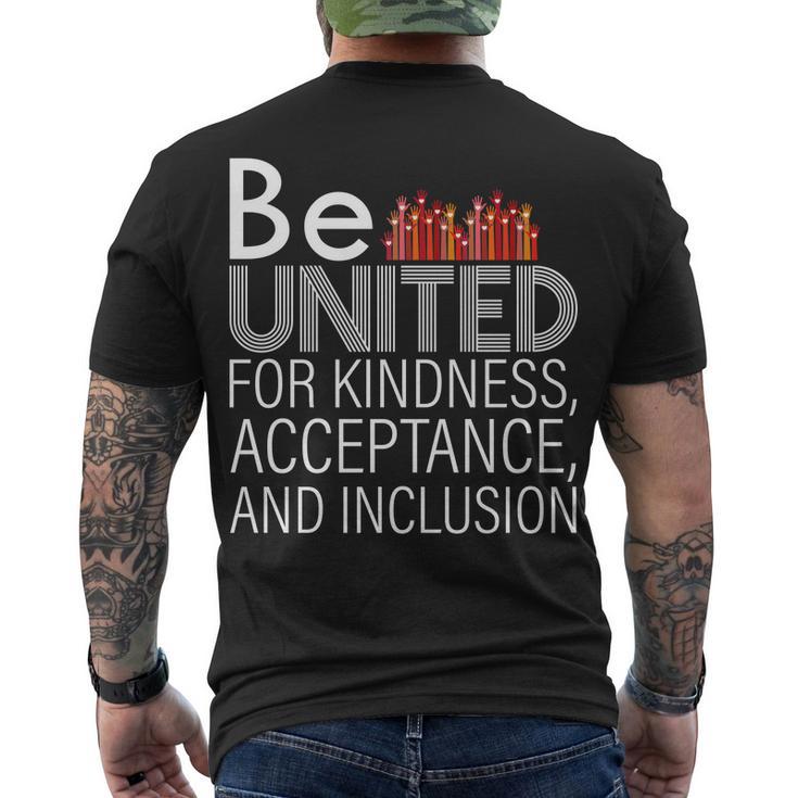 Be United For Kindness Men's Crewneck Short Sleeve Back Print T-shirt