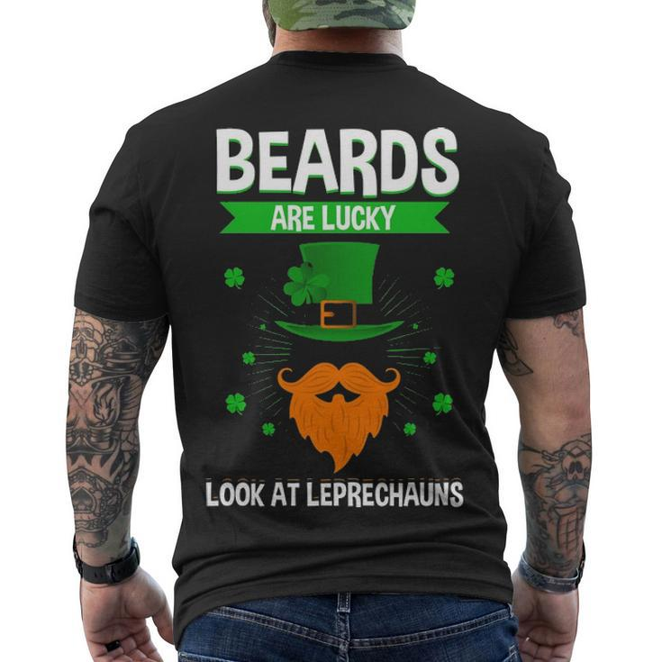 Beards Are Lucky Men's Crewneck Short Sleeve Back Print T-shirt