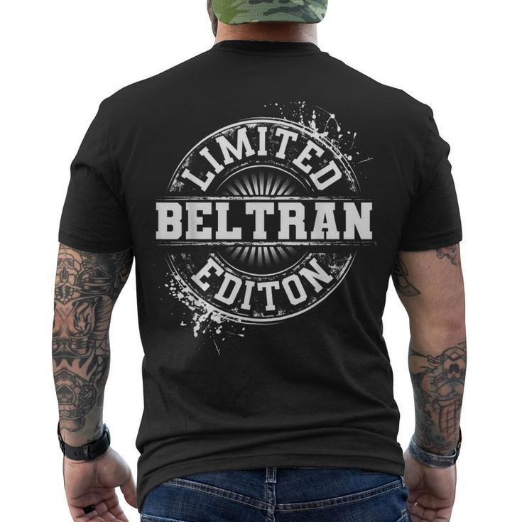 Beltran Surname Family Tree Birthday Reunion Idea Men's T-shirt Back Print