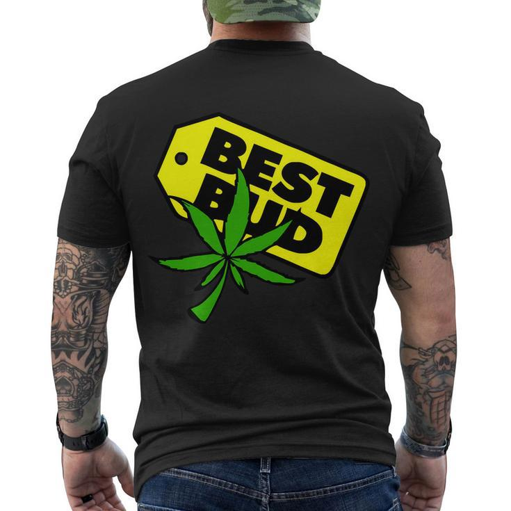 Best Bud Men's Crewneck Short Sleeve Back Print T-shirt