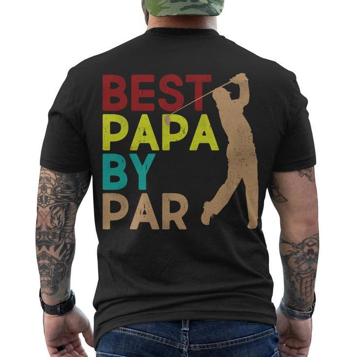 Best Papa By Par Tshirt Men's Crewneck Short Sleeve Back Print T-shirt