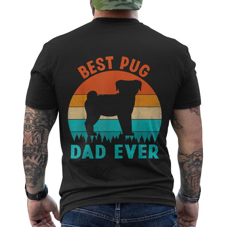 Best Pug Dad Ever Dog Animal Lovers Walker Cute Men's T-shirt Back Print