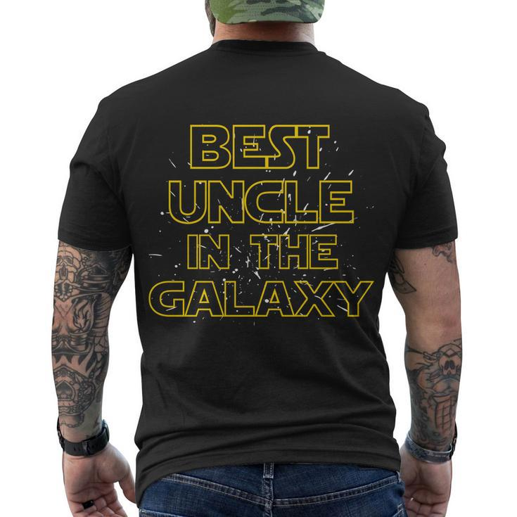Best Uncle In The Galaxy Tshirt Men's Crewneck Short Sleeve Back Print T-shirt