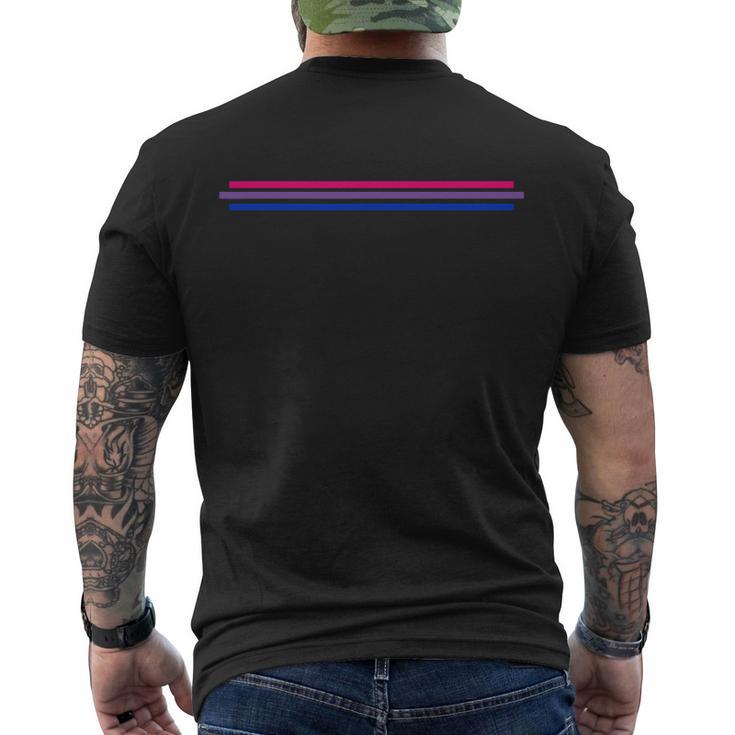 Bi Wife Energy Bisexual Pride Flag Bisexuality Lgbtq Men's Crewneck Short Sleeve Back Print T-shirt