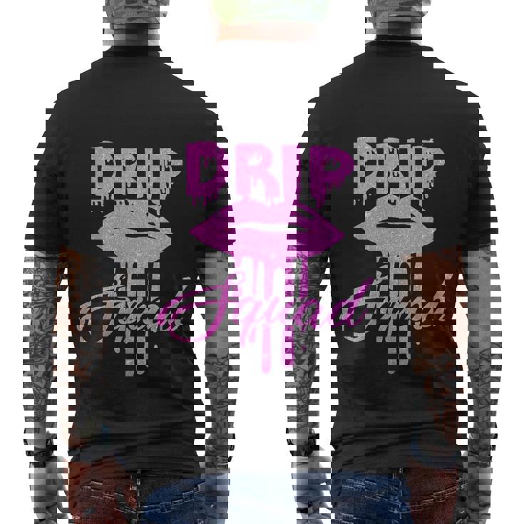 Birthday Pink Drip Squad Lip Brithday Drip V2 Men's T-shirt Back Print