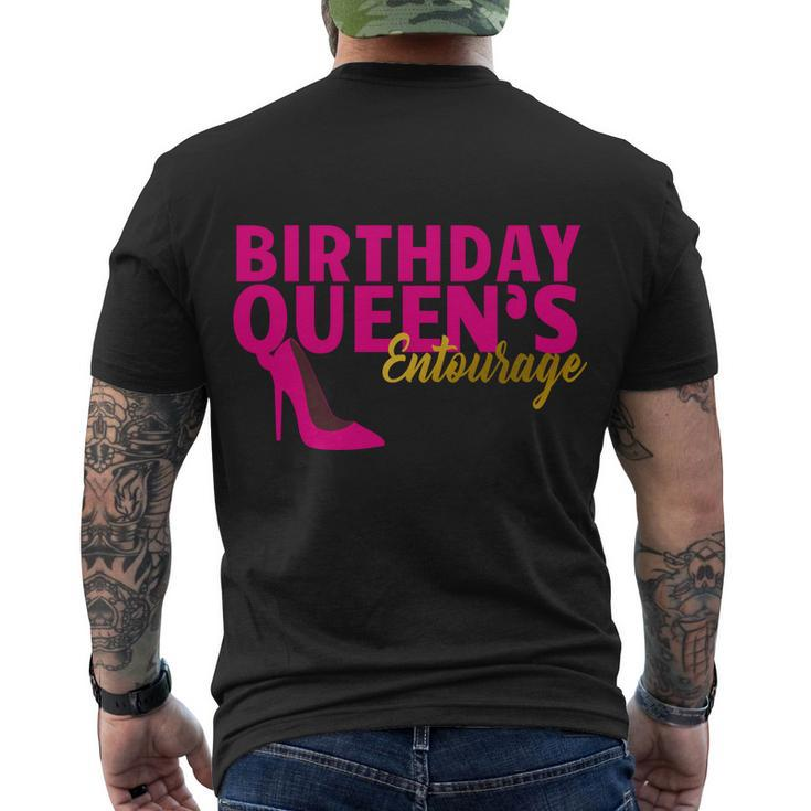 Birthday Queens Entourage Men's Crewneck Short Sleeve Back Print T-shirt