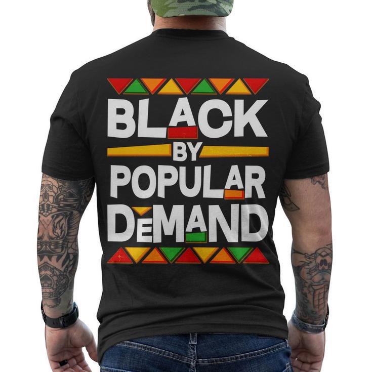 Black By Popular Demand Black Lives Matter History Tshirt Men's Crewneck Short Sleeve Back Print T-shirt