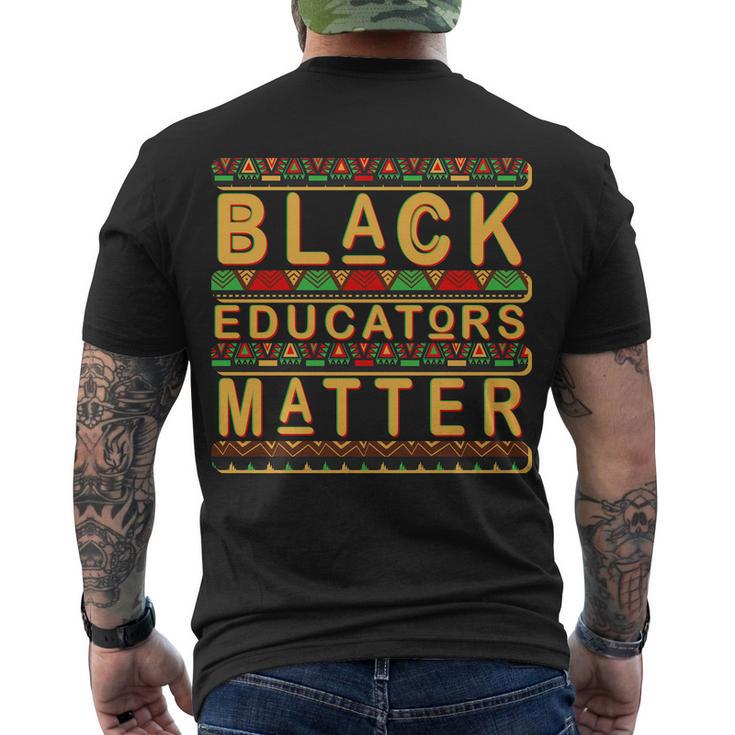 Black Educators Matters Tshirt Men's Crewneck Short Sleeve Back Print T-shirt