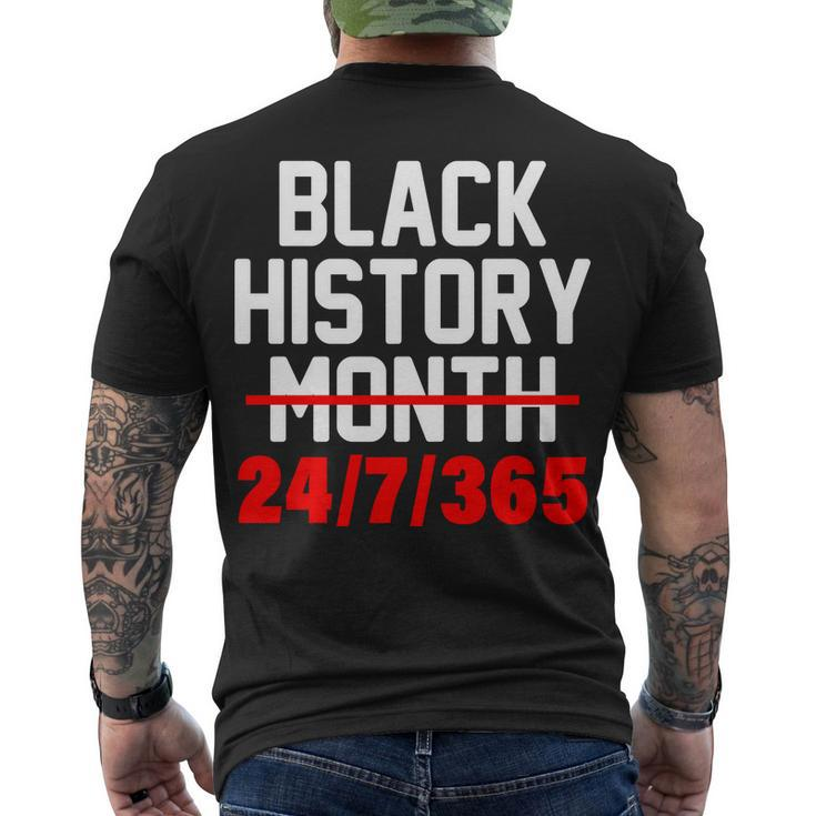 Black History Month All Year Tshirt Men's Crewneck Short Sleeve Back Print T-shirt