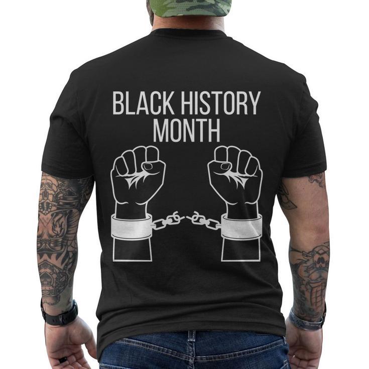 Black History Month Cool Gift Men's Crewneck Short Sleeve Back Print T-shirt