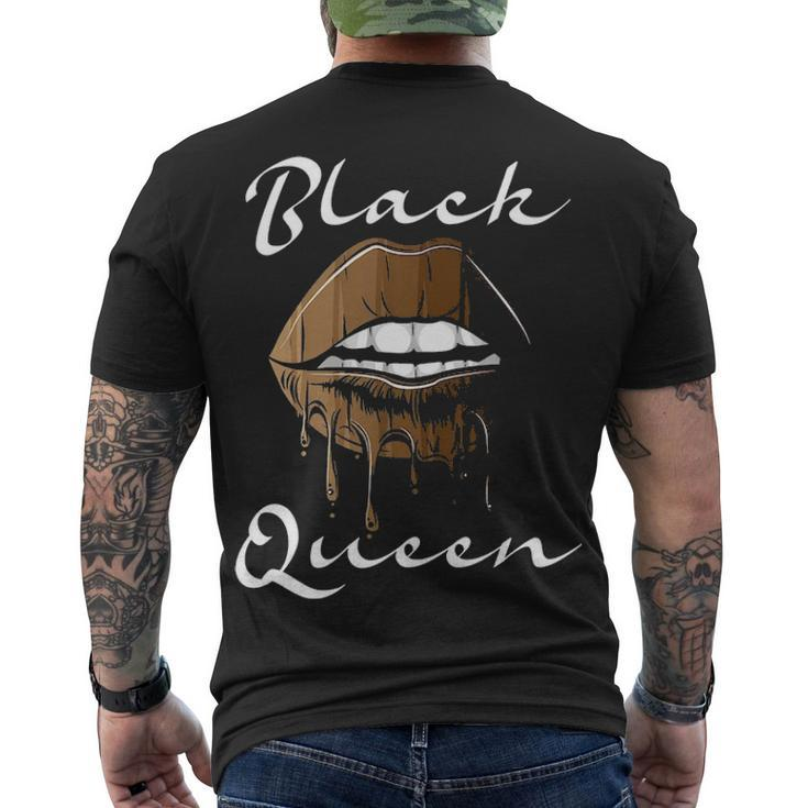 Black Queen Pan African Woman Black History Month Pride Men's T-shirt Back Print