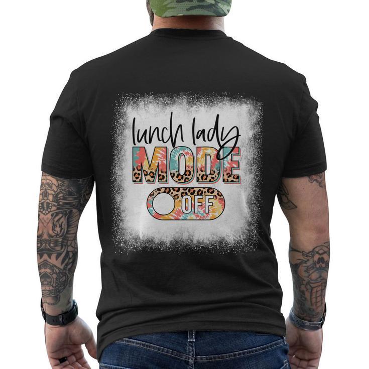 Bleached Lunch Lady Mode Off Leopard And Tie Dye Summer Meaningful Gift Men's Crewneck Short Sleeve Back Print T-shirt