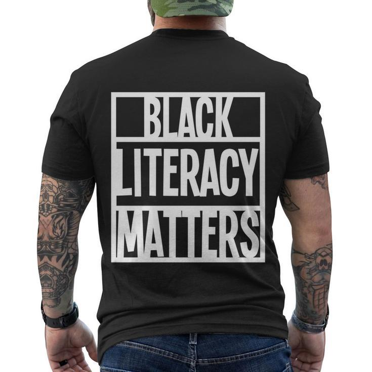 Blmgift Black Literacy Matters Cool Gift Men's Crewneck Short Sleeve Back Print T-shirt