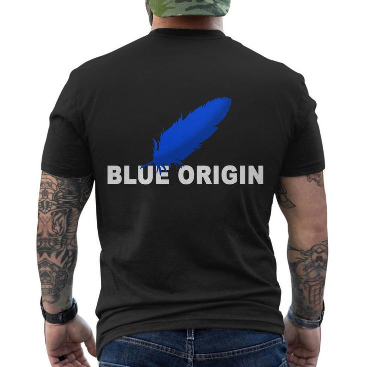 Blue Origin Feather Logo Tshirt Men's Crewneck Short Sleeve Back Print T-shirt