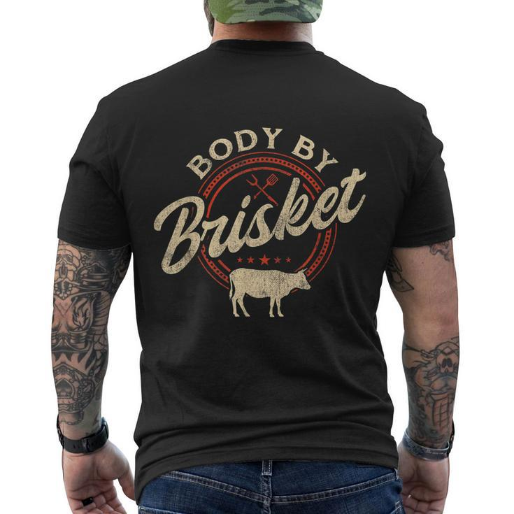 Body By Brisket Pitmaster Bbq Lover Smoker Grilling Men's Crewneck Short Sleeve Back Print T-shirt