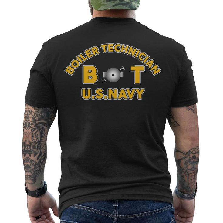Boiler Technician Bt Men's Crewneck Short Sleeve Back Print T-shirt