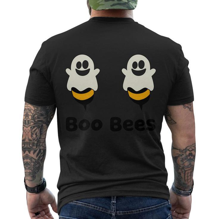 Boo Bees Ghost Bee Halloween Quote Men's Crewneck Short Sleeve Back Print T-shirt