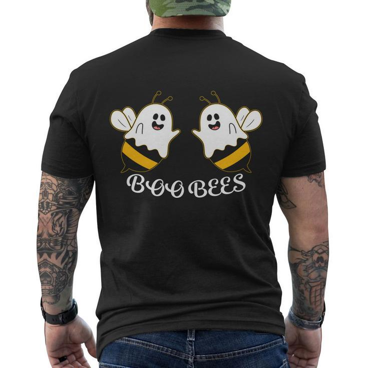 Boo Bees Ghost Halloween Quote Men's Crewneck Short Sleeve Back Print T-shirt