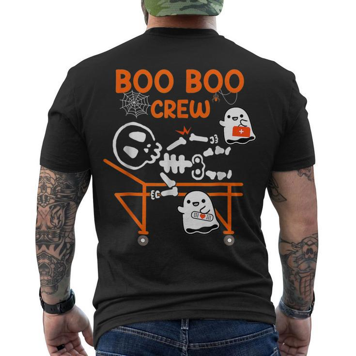 Boo Boo Crew Ghost Doctor Paramedic Emt Nurse Halloween Men's T-shirt Back Print