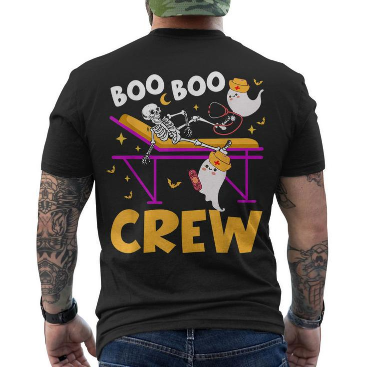 Boo Boo Crew Nurse Ghost Women Halloween Nurse Men's T-shirt Back Print