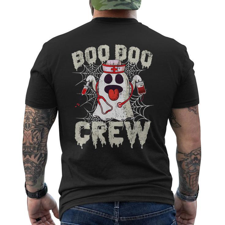 Boo Boo Crew Nurse Ghost Halloween Nurse V3 Men's T-shirt Back Print