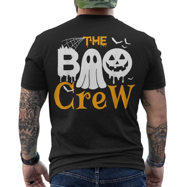 The Boo Crew - Scary Cute Ghost Pumpkin Halloween Men's T-shirt Back Print