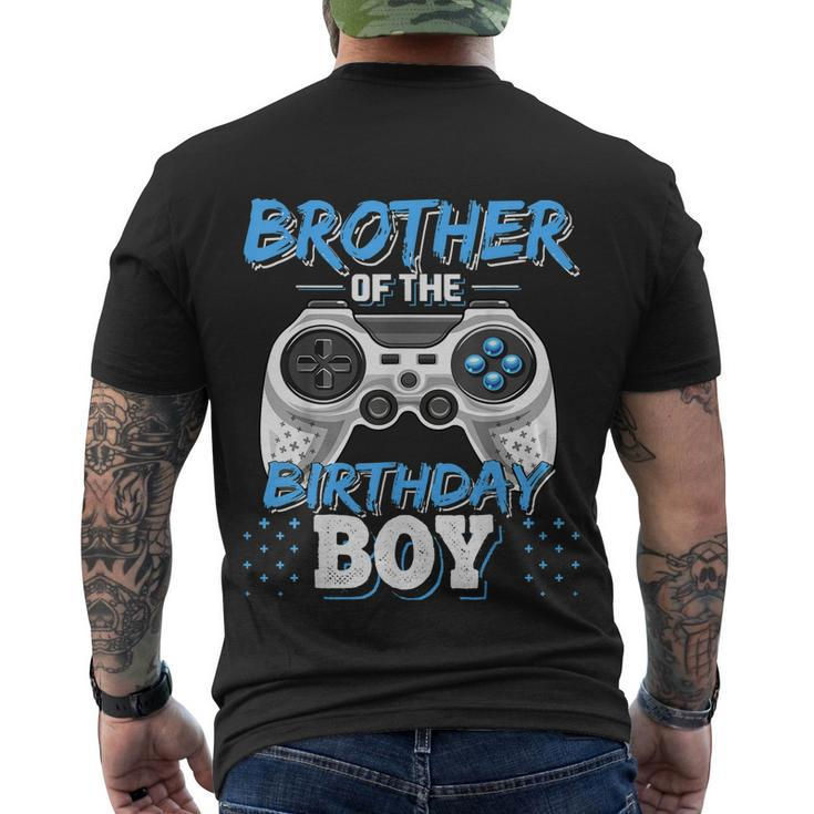 Brother Of The Birthday Boy Matching Video Gamer Party Men's Crewneck Short Sleeve Back Print T-shirt