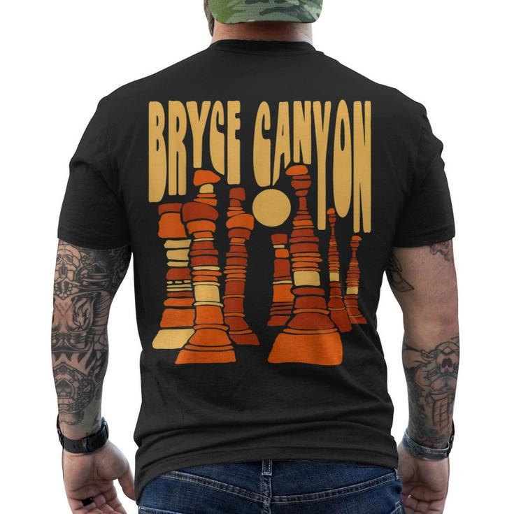 Bryce Canyon National Park Vintage Hoo Doo Retro Graphic Men's T-shirt Back Print