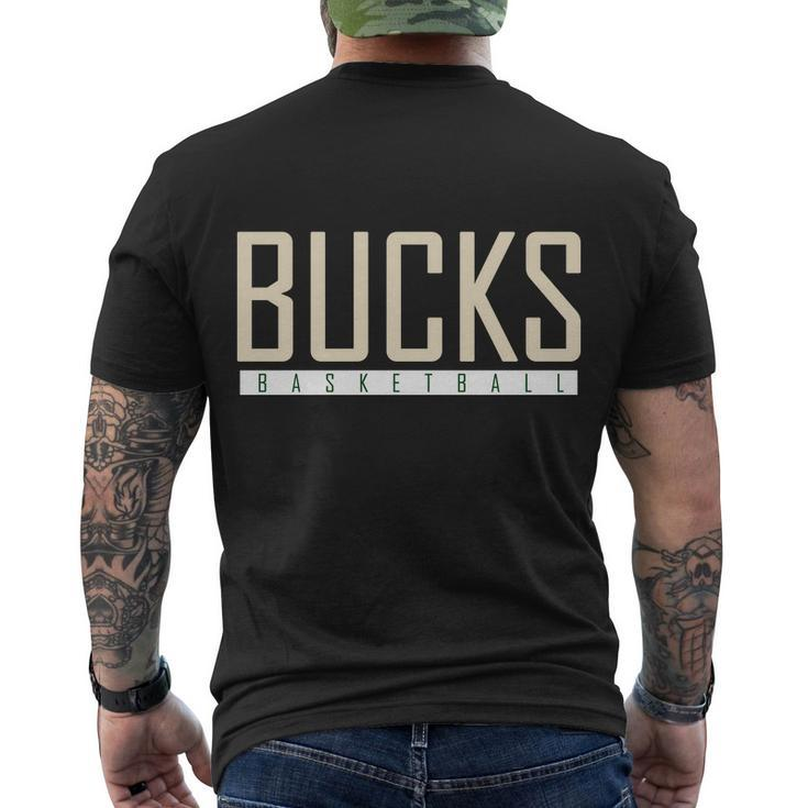 Bucks Basketball Men's Crewneck Short Sleeve Back Print T-shirt