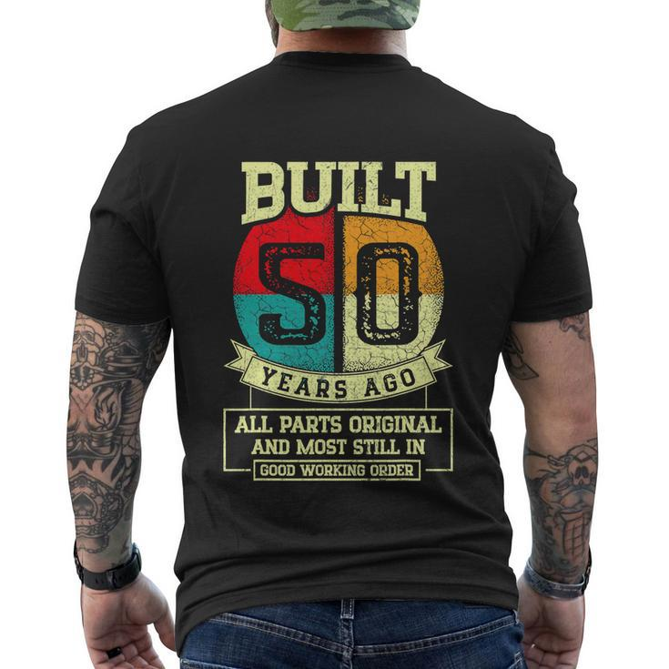 Built 50 Years Ago All Parts Original 50Th Birthday Men's T-shirt Back Print