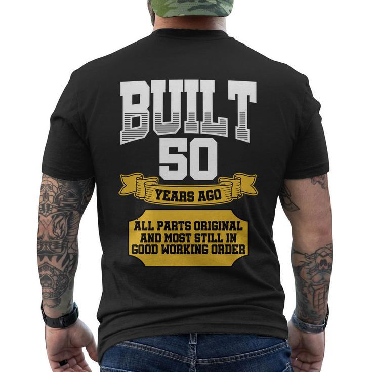 Built 50Th Birthday All Original Part Tshirt Men's Crewneck Short Sleeve Back Print T-shirt