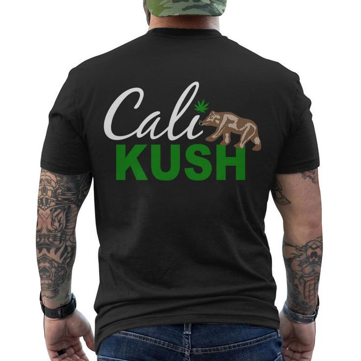 Cali Kush Weed California Republic Tshirt Men's Crewneck Short Sleeve Back Print T-shirt