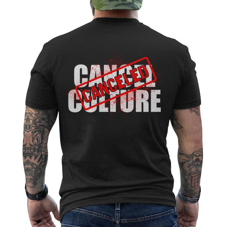 Cancel Culture Canceled Stamp Tshirt Men's Crewneck Short Sleeve Back Print T-shirt