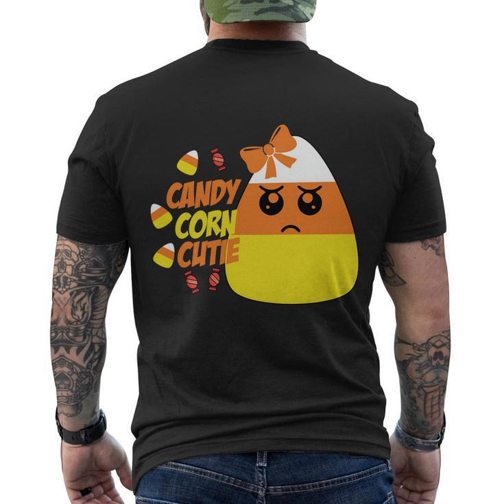 Candy Corn Cutie Halloween Quote V2 Men's Crewneck Short Sleeve Back Print T-shirt