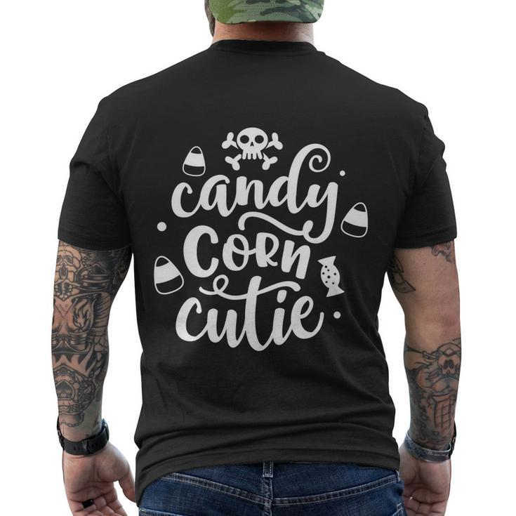 Candy Corn Cutie Halloween Quote V4 Men's Crewneck Short Sleeve Back Print T-shirt