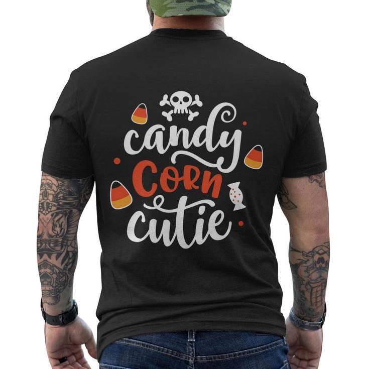Candy Corn Cutie Halloween Quote V5 Men's Crewneck Short Sleeve Back Print T-shirt
