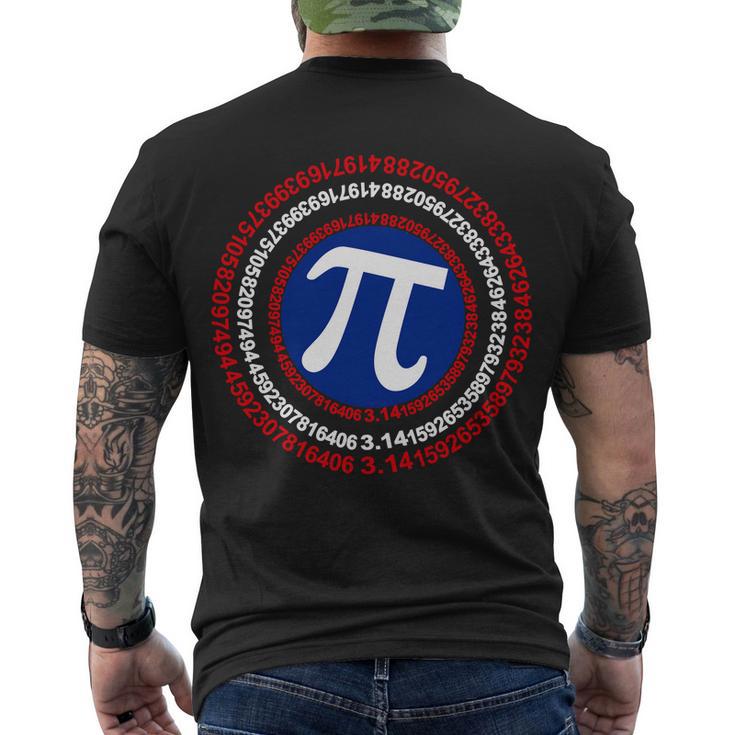 Captain Pi Day 314 Superhero Tshirt Men's Crewneck Short Sleeve Back Print T-shirt