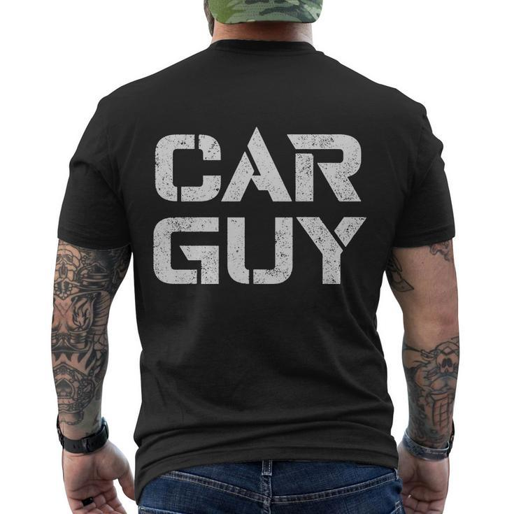 Car Guy Distressed Men's T-shirt Back Print